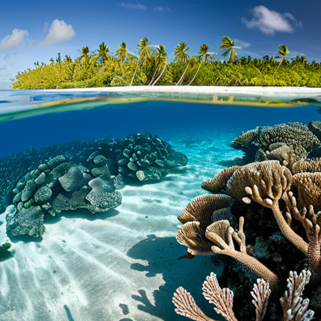 투발루의 해양 생태계 보호 노력 - **Image Prompt 1: The Fragile Heart of Tuvalu**
    A breathtaking, panoramic photo-realistic scene ...